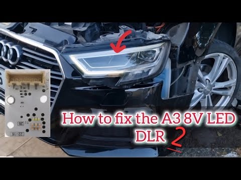 Audi A3 LED Headlight DRL Fix (Simple Module Swap & Clean-Up)