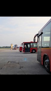 നമ്മുടെ സ്വന്തം... ❤ ex. KSRTC Low Floor busses now doing Airport Ground handling duties & IndiGo A320Neo | Cochin Aviation Channel