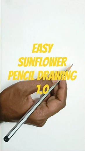 Easy Sunflower ✏️ Drawing 1.0 Step by Step 🌻 #Shorts