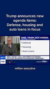 President Trump announced new agenda items including defense, housing and auto loans, aiming to tackle affordability across these sectors. CNBC's Eamon Javers has the latest. Read more: cnb.cx/4pvBrtx | CNBC