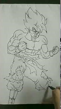 Goku SSJ Drawing | Dragon Ball Z Art