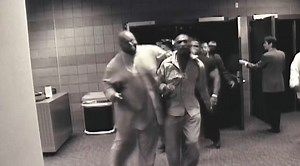 Tupac pumped up after witnessing that doomed Mike Tyson boxing match at the MGM GRAND, september 7, 1996. Even Suge was trying calm him down. He was so pumped by what Tyson did on the ring, that he was feeling like knocking somebody out himself. It backfired horribly. Death was around the corner.