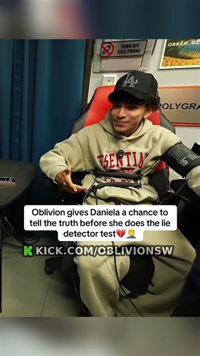 Oblivion gives Daniela a chance to tell the truth before she does the lie detector test #oblivion