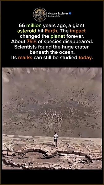 The Asteroid That Changed Earth Forever #shorts #history