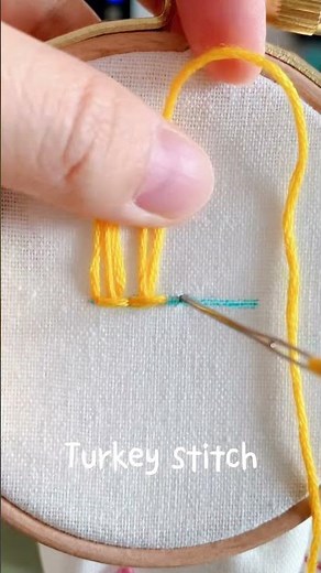 Turkey stitch🌸 The Beginner's Guide