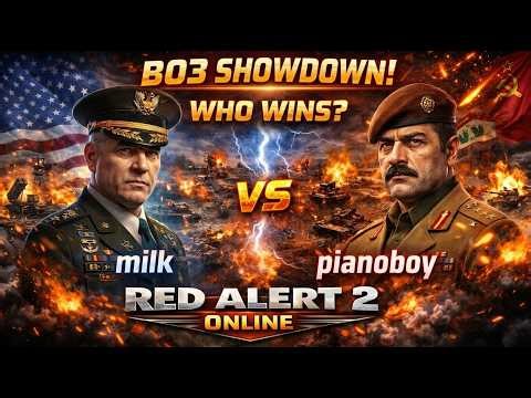 Pro 1v1 Showdown: Milk vs pianoboy | Best of 3 | Red Alert 2 Online