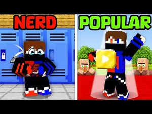 Minecraft but From Nerd to Popular...