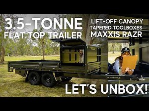 Custom 3.5T Flat Top Trailer Build with Lift-Off Canopy | Australian Made