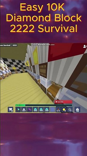 Easy 10K Diamond Block (2222 Survival) | Bloxd.io | #bloxd #bloxdio #minecraft #trading