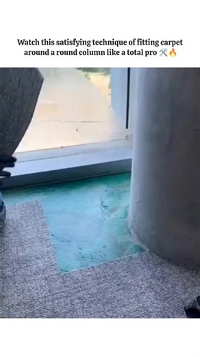 ENGXPERT.IO on Instagram: "​Mastering the Art of Precision Carpet Fitting Around Columns for a Seamless Finish #Shorts #CarpetFitting #InteriorDesign #Construction #Carpentry FlooringSpecialist BuildingConstruction Workmanship InteriorArchitecture HomeRenovationIdeas ProFloor DesignInspiration SkillSet ConstructionTips Perfect Curve? 🏠 Watch How Professionals Cut Carpet Around Round Columns Effortlessly! ✂️ ​Fitting carpet on a flat rectangular floor is simple but dealing with structural column