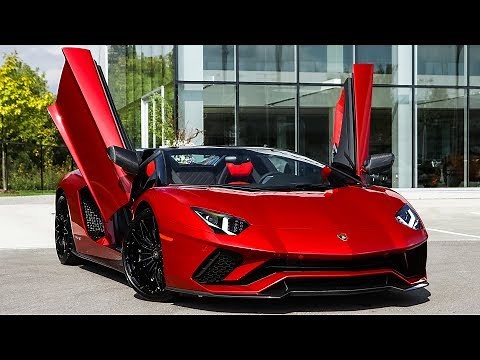 Overview of a BRAND NEW 2019 Lamborghini Aventador S Roadster in Rosso Leto!!!