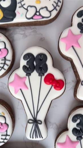 Hello Kitty and Badtz Maru Sugar Cookies! Sugar cookies come in many flavor offerings! Vanilla, Cookies N Cream, Chocolate, Cinnamon Toast Crunch, and Lemon! This year, I’m making some seasonal flavors as well like carrot cake and apple pie, etc, so keep an eye out for the timeframes to get those! . . . #cookies #cookiesofig #sugarcookiesofınstagram #cookie #cookieart #cookiedecorating #sugar | Neverland Creations LLC