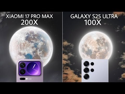 Xiaomi 17 Pro Max VS Samsung Galaxy S25 Ultra | full Moon Zoom Test 🌙