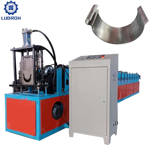 High Productivity Colored Steel Rain Gutter Machine Half-round Water Gutter Roll Forming Machine
