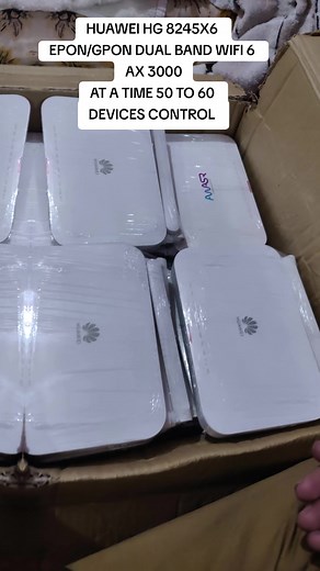 High-performance HUAWEI HG 8245X6 EPON/GPON Dual Band WiFi 6 AX 3000 Router