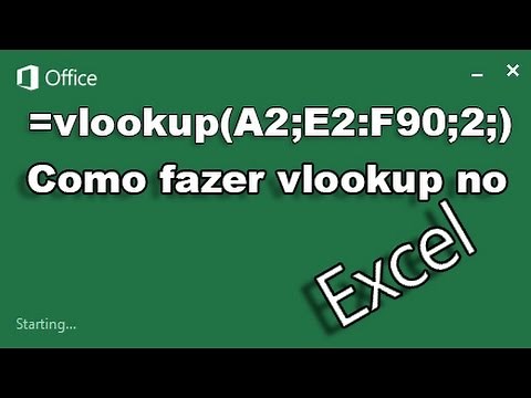 Como fazer vlookup no excel