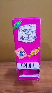 Miniature candy machine 🍬 🍫 #diy #craft #candymachine