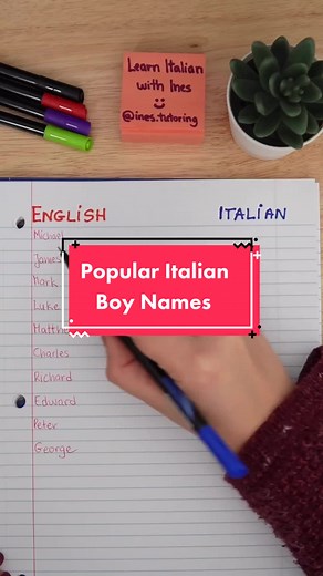 Popular Italian Boy Names 🇮🇹