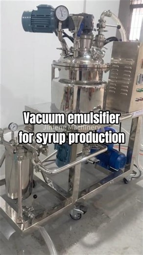 Vacuum emulsifier and bag filter for syrup production #emulsifier #filter #syrup