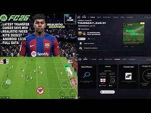 FIFA 16 MOBILE MOD EA FC 26 ANDROID OFFLINE CAREER MODE ALL TOURNAMENTS NEW FACES KITS TRANSFERS