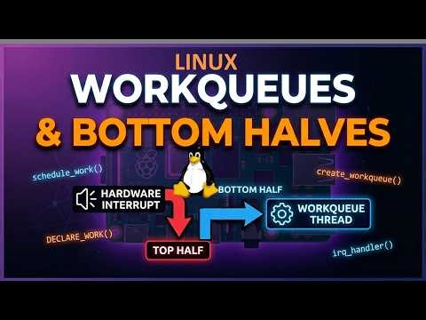 Workqueues & Bottom Halves | Linux Device Driver Development with Raspberry Pi 25