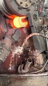 Inside the forging factory Forging Steel Rings – The Rhythm of Fire and Force! #machine #forging