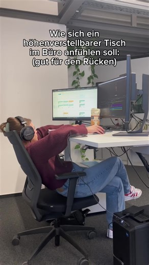 „Ist gut für den Rücken“, haben sie gesagt #VARIO #Büro #Fun #Neuwied #Team #Koblenz