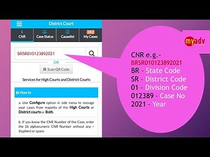 eCourts Services - 1 | Know in Hindi | Search Cases by Case Number, CNR and QR Code | Save Case