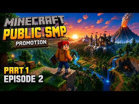 New Best Public Survival Smp Server For Minecraft 🌲| Java + Pe | 24/7 Online | Free To Join 😱