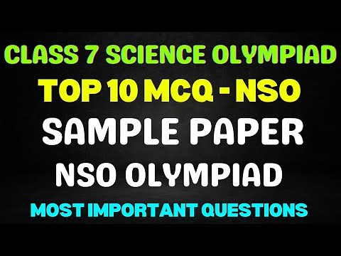Class 7 Science Olympiad Sample Paper 2025 | NSO Important MCQs