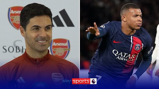 Kylian Mbappe: Mikel Arteta says Arsenal have to be in the conversation to sign PSG forward but hints Real Madrid move is likely