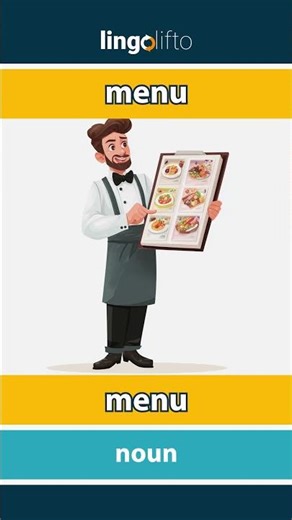 🇬🇧🇫🇷 menu - menu : learn English : apprenons l'anglais : vocabulary builder