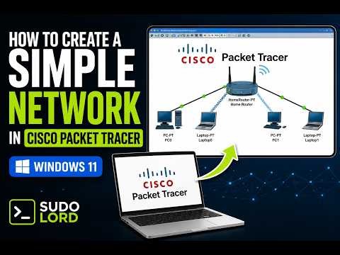 How to Create a Simple Network in Cisco Packet Tracer | Windows 11 | Beginner Tutorial