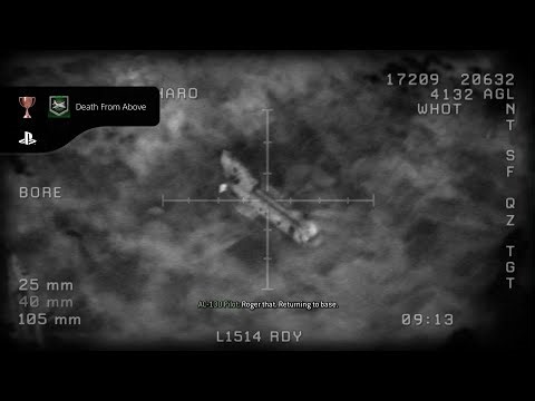 Call of Duty® 4: Modern Warfare Trophy Guide – Death From Above 🥈✈️⚡ | Operate the AC-130 Gunship 🎮🔥