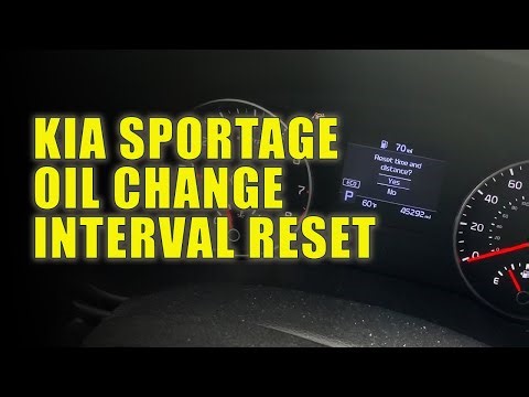 Kia Sportage Oil Change Interval Reset