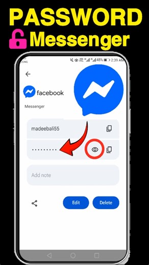 How to find messenger password 2026||Messenger ka password kaise pata kare #shorts