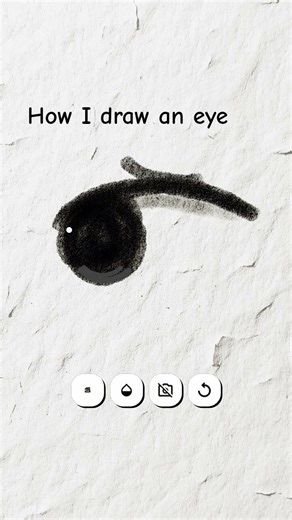 how I draw an eye #cute