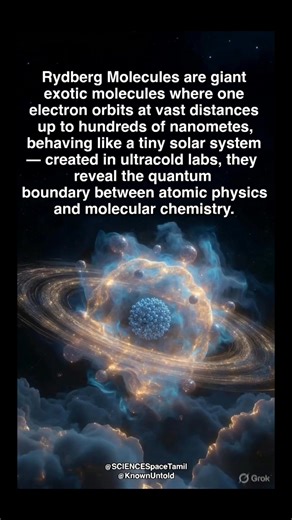 Imagine an atom so large that it could swallow thousands of other normal atoms. These are called Rydberg molecules, and they are one of the strangest creations of modern quantum physics. In a typical atom, electrons orbit very close to the nucleus. But in a Rydberg state, scientists use lasers to kick an electron into a massive, distant orbit. This single electron can travel hundreds of nanometers away from its center—that is roughly 1,000 times larger than a standard atom. At this scale, the at