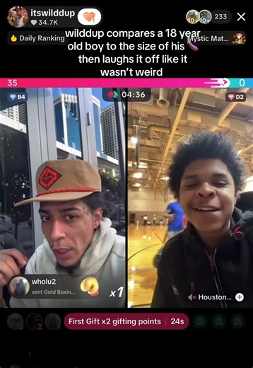 did he just compare his 🍆 to a 18 year old boy ?? #wilddup #wilddsus #viral # #fyp #mainpage