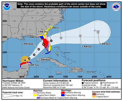Famous hurricane forecast map gets a big makeover
