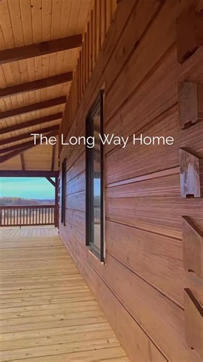 Some homes are built on land. Others are built on stories. This one started long before the logs were stacked, before stain colors, before chinking lines, before a single wall went up. It began with a place that mattered, a wedding on the property, and a vision to build a home that honored both the past and the future. 🤎 What you’re seeing here is only part of the story. The weather battles, the custom blends, and the patience it took to do it right, inside and out, with the meticulous craftsma