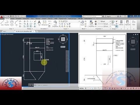VERTICAL TANK DRAWING || AUTO-CAD 2D PRACTICE DRAWING || BASIC TUTORIAL FOR BEGINNERS #119