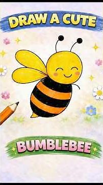 How to Draw a Cute Bumblebee 🐝