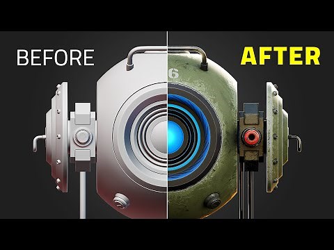 Material Creation and Rendering Tutorial - Spherical Robot with Turret - Part 2/2