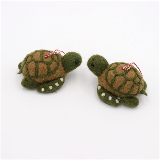 Handmade Wool Felt Turtle Ornament – Needle Felt Sea Turtle Decor - Etsy