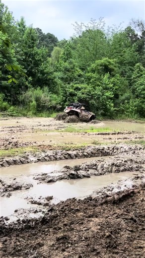 This hole was deep at Muddy Bottoms! Did you go by this spot? They ended up backing out of the hole. #mud #atv #utv #fyp #foryou #muddybottoms #ride #mudride