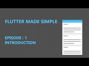 Flutter For Beginners - Episode 1 Introduction