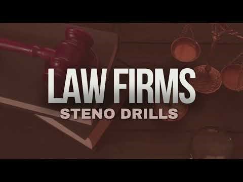 Law Firms Steno Drills