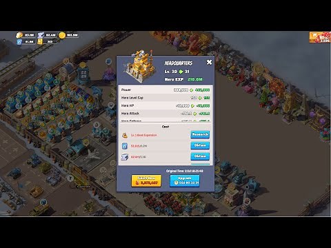 Last War How To Upgrade Your HQ to Level 31?