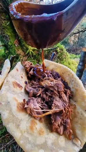 What happens when beef shoulder is cooked low and slow
